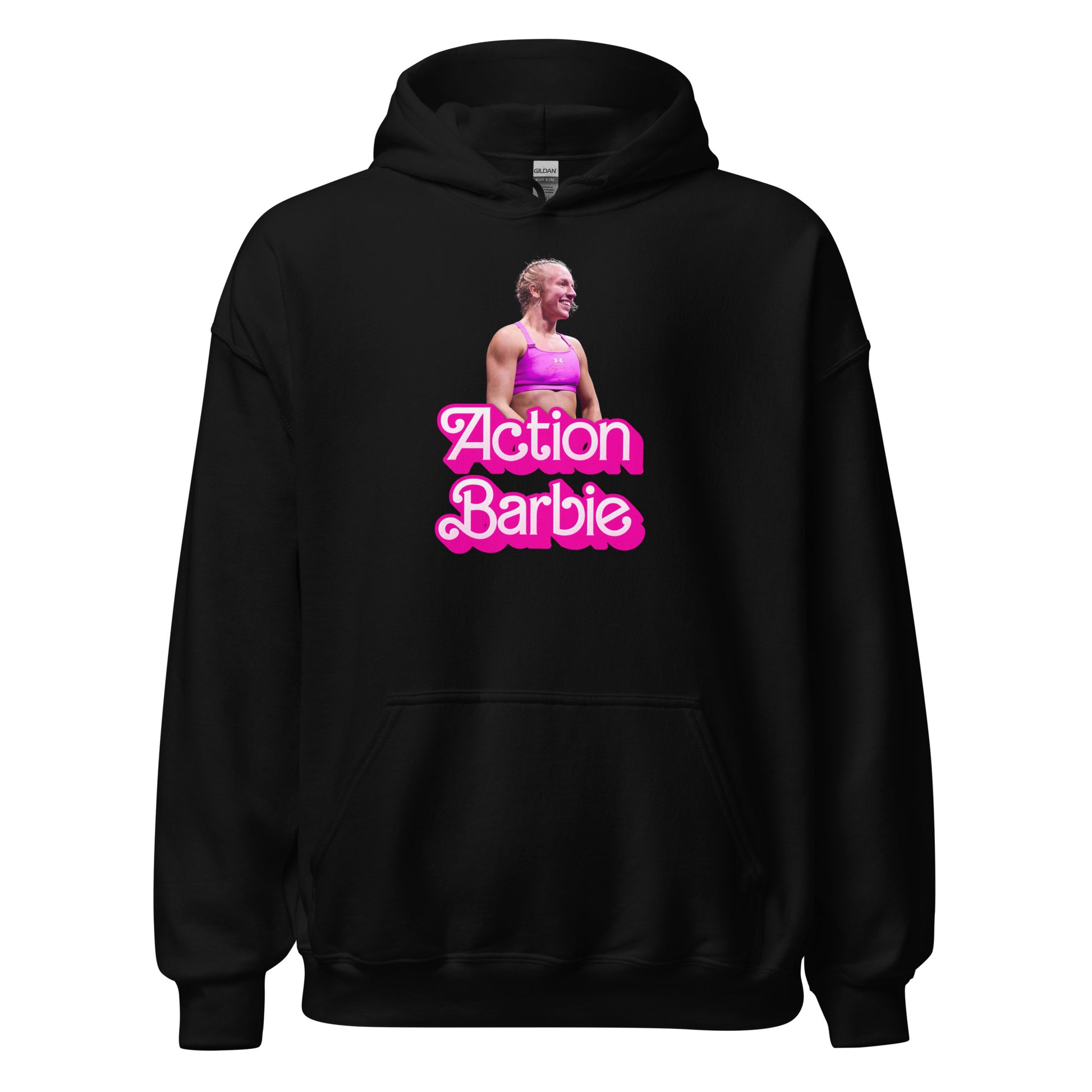 Action Barbie black hoodie