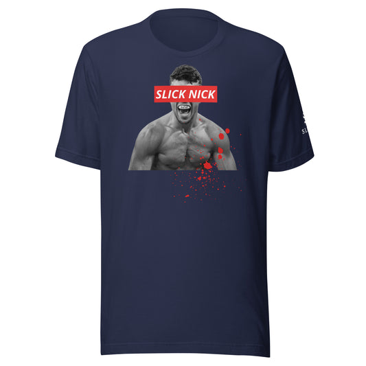 Blue shirt Slick Nick Leblanc